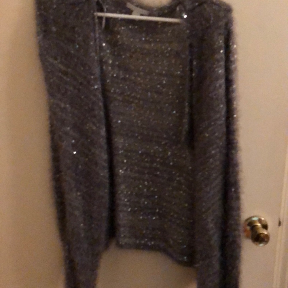 Sparkly grey cardigan